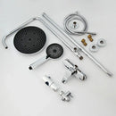 GobekUsa 8 Inch Stainless Steel Rainfall Shower Set in Chrome Finish