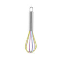 Colorful stainless steel silicone whisk mixer kitchen baking tool by Decorbites