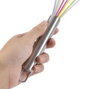 Colorful stainless steel silicone whisk mixer kitchen baking tool by Decorbites