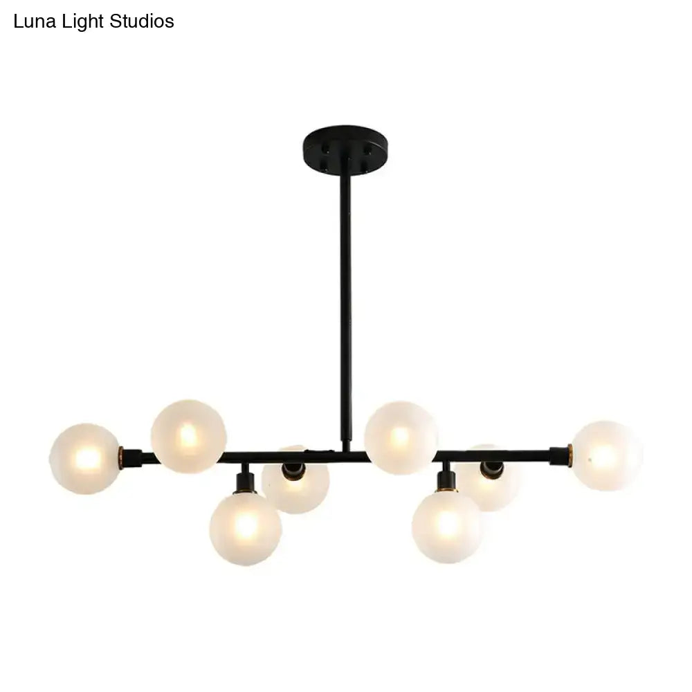 GobekUsa 8-Light Black Nordic Globe Island Pendant for Restaurants, photo 4 of 8