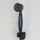 GobekUsa 8" Matte Black Wall Mounted Rainfall Shower Faucet Set with Handheld Shower