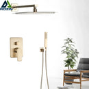 GobekUsa 8" Rainfall Shower Faucet Set with Handshower, Single Handle Mixer Tap