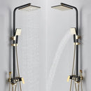 GobekUsa 8" Rainfall Shower Set with Bidet Function, Wall Mounted Hot Cold Mixer Tap