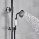 GobekUsa 8" Rainfall Shower System with Bathtub Faucet and Hand Shower