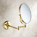 GobekUsa 8" Round Brass Dual Makeup Mirror with 3X Magnification