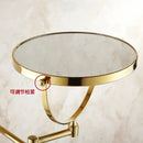 GobekUsa 8" Round Brass Dual Makeup Mirror with 3X Magnification