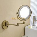 GobekUsa 8" Round LED Light Makeup Mirror with Dual 3X/1X Magnification