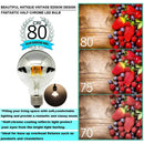 Silver mirror led filament dimmable g45 bulb set dining room 5 pack by Decorbites