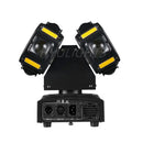 GobekUsa 8x12W RGBW 140W Dual Head LED Beam & Strobe & Laser 3-in-1 DJ Light