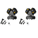 GobekUsa 8x12W RGBW 140W Dual Head LED Beam & Strobe & Laser 3-in-1 DJ Light