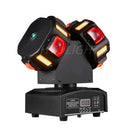 GobekUsa 8x12W RGBW 140W Dual Head LED Beam & Strobe & Laser 3-in-1 DJ Light