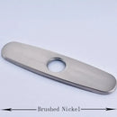 Sleek chrome nickel and gold sink faucet hole cover kitchen deck plate by Decorbites
