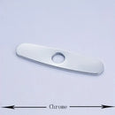 Sleek chrome nickel and gold sink faucet hole cover kitchen deck plate by Decorbites