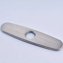 Sleek chrome nickel and gold sink faucet hole cover kitchen deck plate by Decorbites