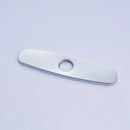 Sleek chrome nickel and gold sink faucet hole cover kitchen deck plate by Decorbites