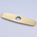 Sleek chrome nickel and gold sink faucet hole cover kitchen deck plate by Decorbites