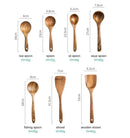GobekUsa 9-Piece Wooden Cooking Utensils Set with Holder - Teak Kitchen Tools