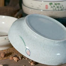 GobekUsa 9" Retro Ceramic Ramen Noodle Bowl - Japanese Style Soup Bowl for Pickled Cabbage Fish