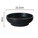 GobekUsa 9" Retro Ceramic Ramen Noodle Bowl - Japanese Style Soup Bowl for Pickled Cabbage Fish