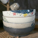 GobekUsa 9" Retro Ceramic Ramen Noodle Bowl - Japanese Style Soup Bowl for Pickled Cabbage Fish