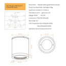 GobekUsa 9W CRI97 Anti-glare LED Downlight for Living room Bedroom Corridor