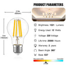 GobekUsa A19 7W 12W E27 220V LED Bulbs 2700K High Lumen Ultra Bright 1521lm Decorative
