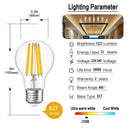 GobekUsa A19 7W 12W E27 220V LED Bulbs 2700K High Lumen Ultra Bright 1521lm Decorative