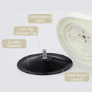 Modern white & orange abs bathroom shelf shower storage basket by Decorbites