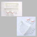 Modern white & orange abs bathroom shelf shower storage basket by Decorbites