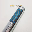 Chrome and black abs chrome plated square shower head bathroom accessory by Decorbites