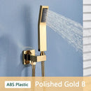 GobekUsa ABS Plastic Hand Shower with Hose, Bracket | Wall Mounted Handheld Shower