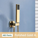 GobekUsa ABS Plastic Hand Shower with Hose, Bracket | Wall Mounted Handheld Shower