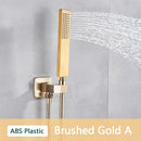 GobekUsa ABS Plastic Hand Shower with Hose, Bracket | Wall Mounted Handheld Shower