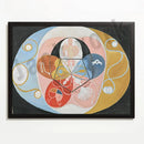 Modern pastel abstract art canvas wall print living room set of 6 by Decorbites