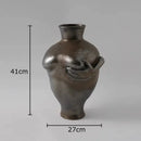 GobekUsa Abstract Art Ceramic Vase for Desk Decoration and Room Aesthetic