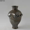 GobekUsa Abstract Art Ceramic Vase for Desk Decoration and Room Aesthetic