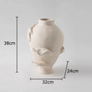 GobekUsa Abstract Art Ceramic Vase for Desk Decoration and Room Aesthetic