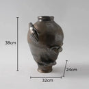 GobekUsa Abstract Art Ceramic Vase for Desk Decoration and Room Aesthetic