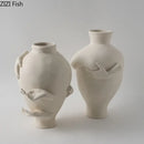 GobekUsa Abstract Art Ceramic Vase for Desk Decoration and Room Aesthetic