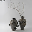 GobekUsa Abstract Art Ceramic Vase for Desk Decoration and Room Aesthetic