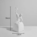 GobekUsa Abstract Art Character Statue Resin Sculpture Desk Ornament