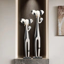 GobekUsa Abstract Art Living Room TV Cabinet, Modern High-End Decor, Large & Slender