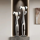 GobekUsa Abstract Art Living Room TV Cabinet, Modern High-End Decor, Large & Slender