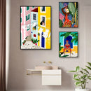 GobekUsa Abstract Beach Body Canvas Print - Home Decor