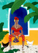 GobekUsa Abstract Beach Body Canvas Print - Home Decor