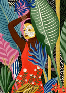 GobekUsa Abstract Beach Body Canvas Print - Home Decor