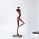 GobekUsa Abstract Black Metal Female Figure Sculpture Home Decor Accessory