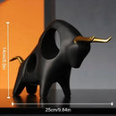 GobekUsa Abstract Bull Sculpture Cattle Statue for Home Decor Living Room Ornament
