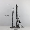 GobekUsa Abstract Cast Iron Figure Sculpture Modern Home Decor Statue Craft