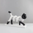 GobekUsa Abstract Cat Sculpture: Resin Handicrafts for Children's Room Decor